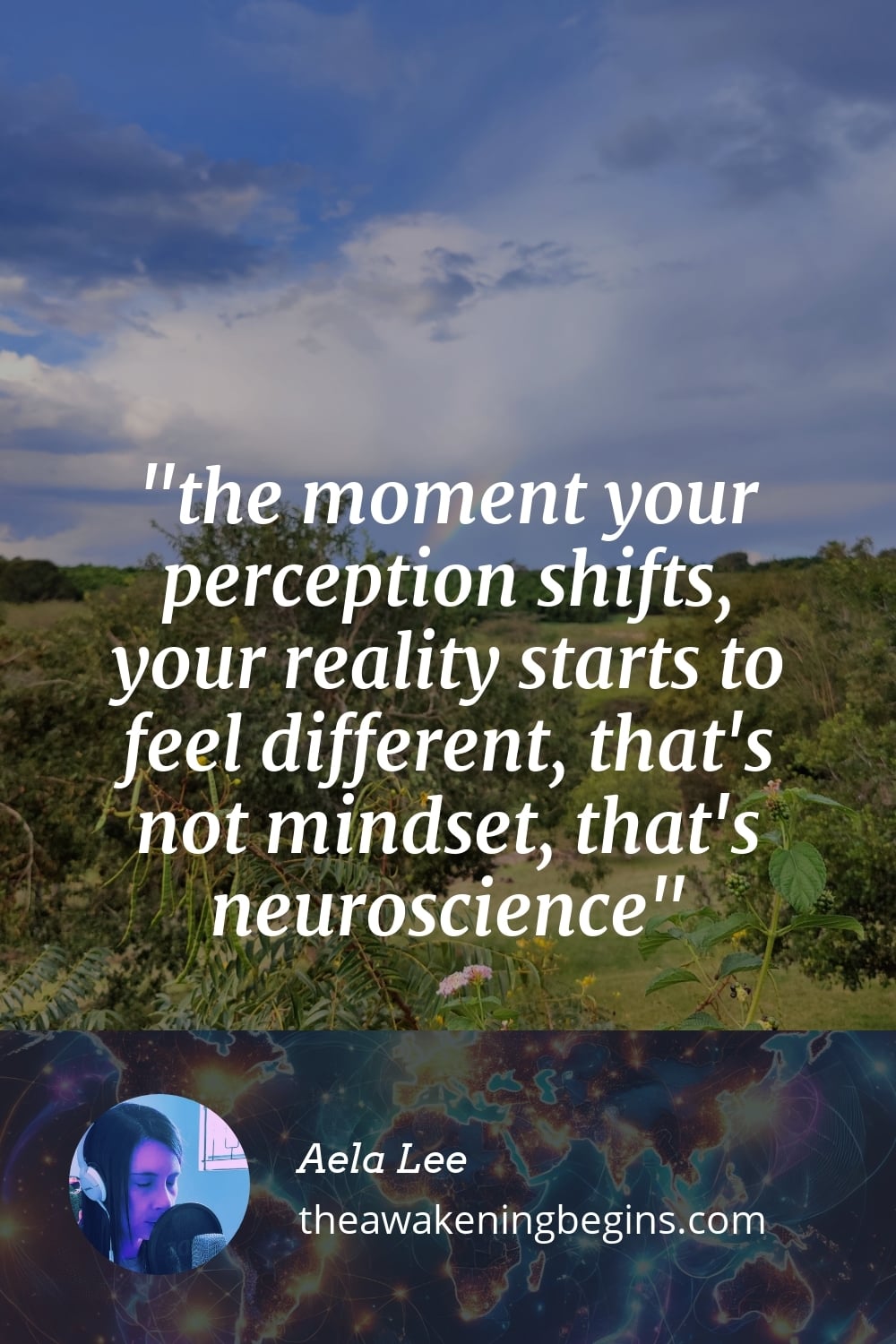 Pinterest Image the moment your perception shifts, your reality starts to feel different, that's not mindset, that's neuroscience