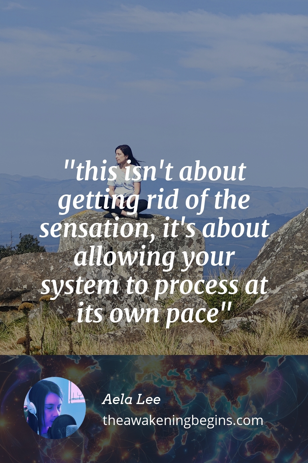 Pinterest Image this isn't about getting rid of the sensation, it's about allowing your system to process at its own pace