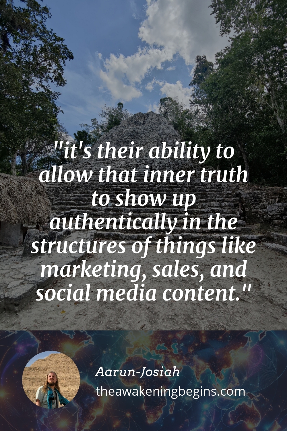 Pinterest Image it's their ability to allow that inner truth to show up authentically in the structures of things like marketing, sales, and social media content.