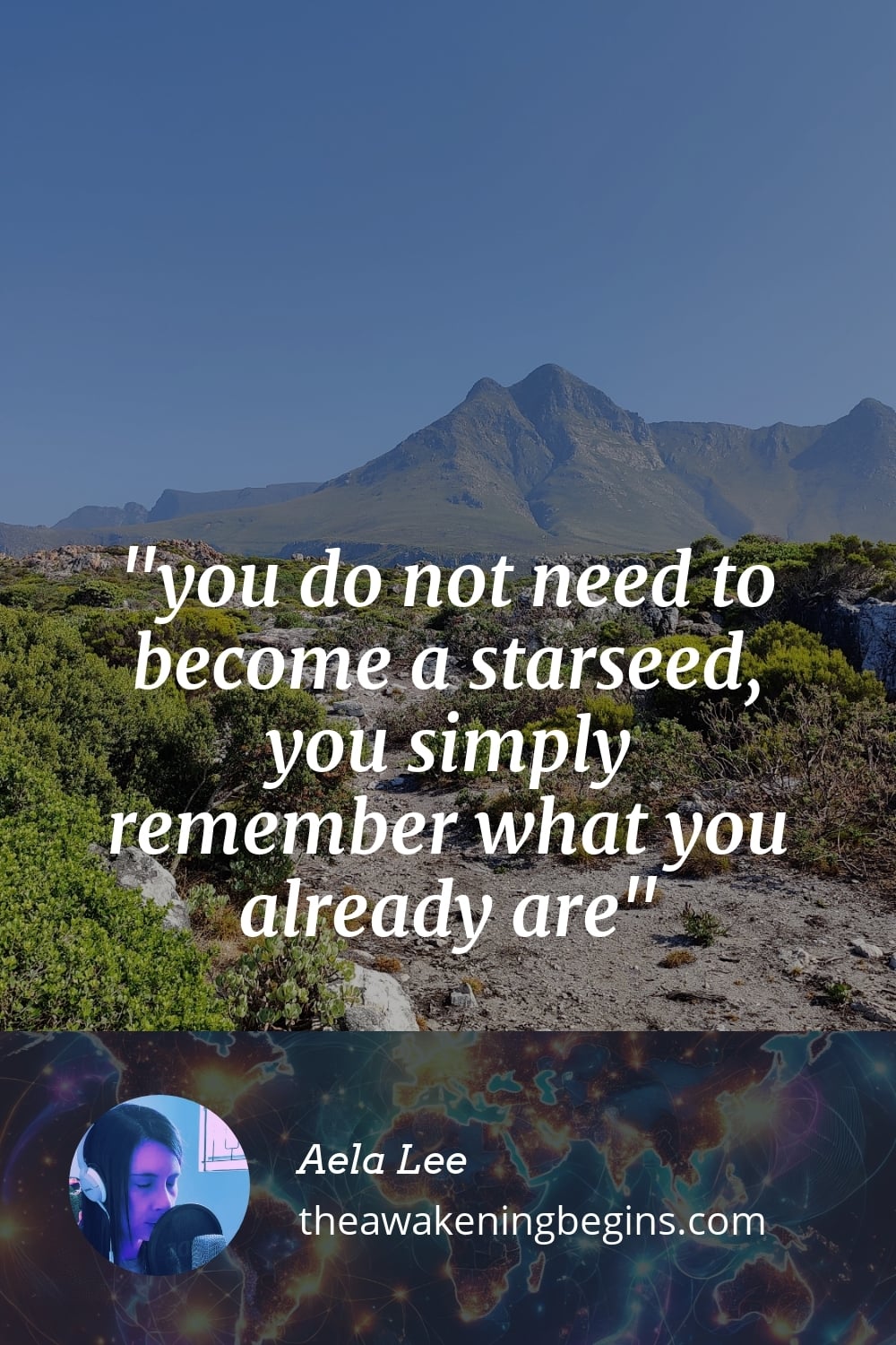 Pinterest Image you do not need to become a starseed, you simply remember what you already are