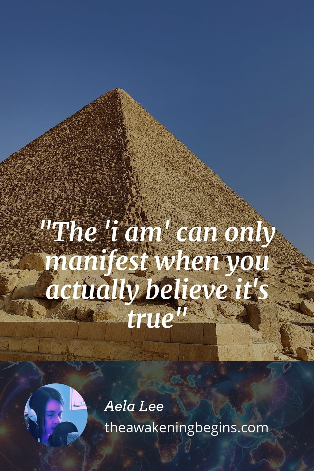 Pinterest Image The 'i am' can only manifest when you actually believe it's true