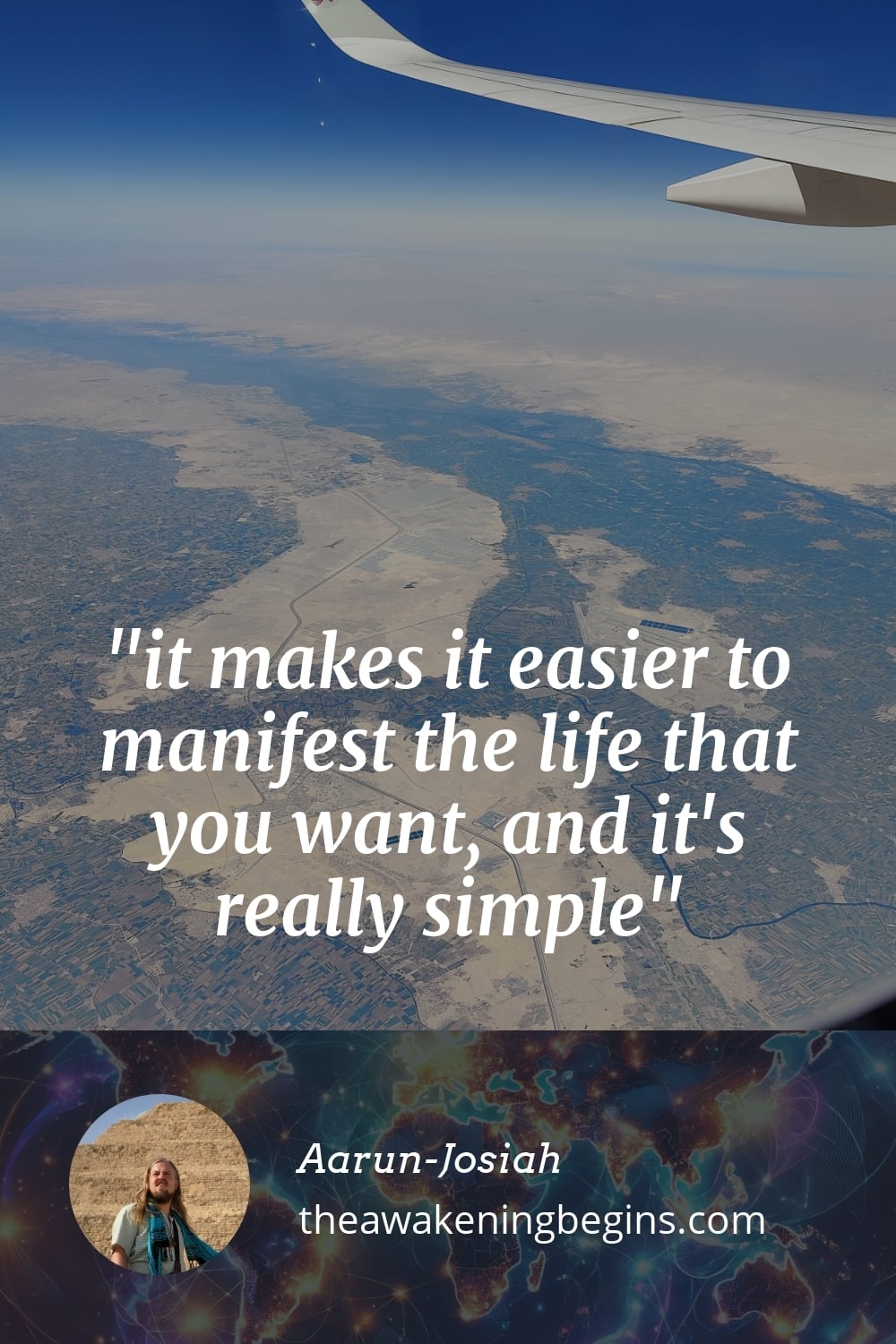 Pinterest Image it makes it easier to manifest the life that you want, and it's really simple