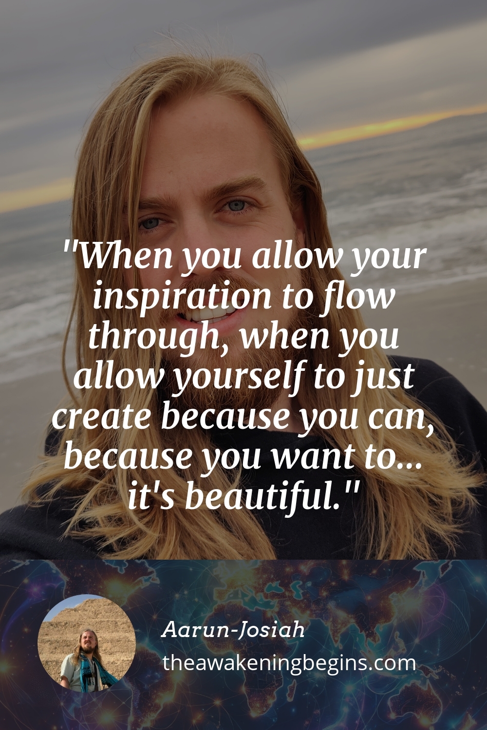 Pinterest Image When you allow your inspiration to flow through, when you allow yourself to just create because you can, because you want to... it's beautiful.