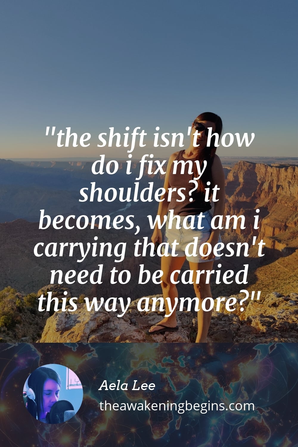 Pinterest Image the shift isn't how do i fix my shoulders? it becomes, what am i carrying that doesn't need to be carried this way anymore?