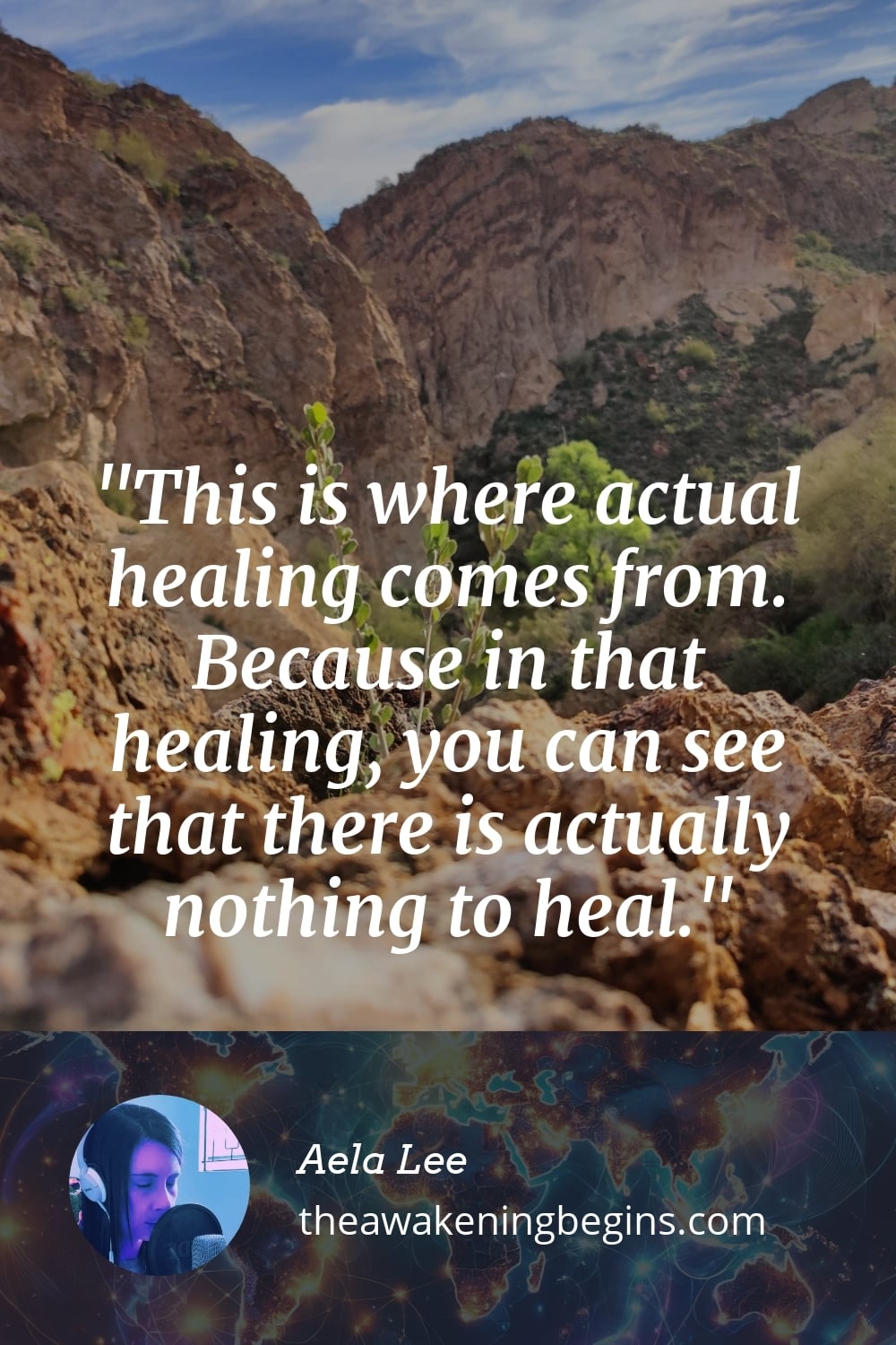 Pinterest Image This is where actual healing comes from. Because in that healing, you can see that there is actually nothing to heal.