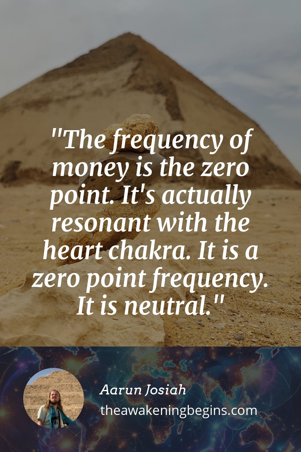 Pinterst Image The frequency of money is the zero point. It's actually resonant with the heart chakra. It is a zero point frequency. It is neutral.