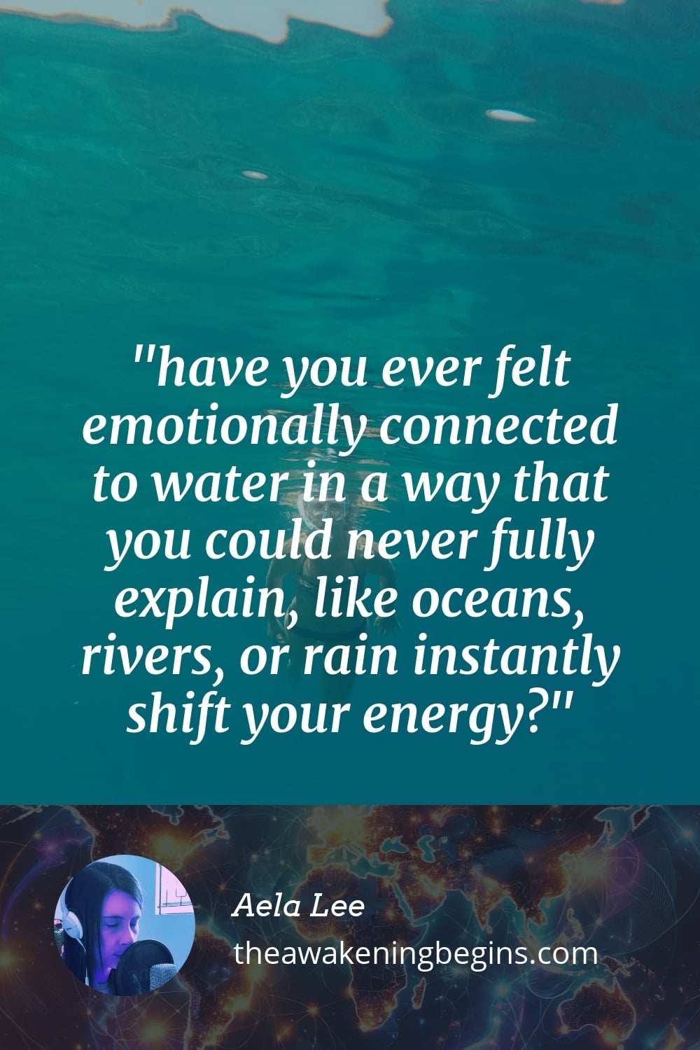 Pinterst Image have you ever felt emotionally connected to water in a way that you could never fully explain, like oceans, rivers, or rain instantly shift your energy?