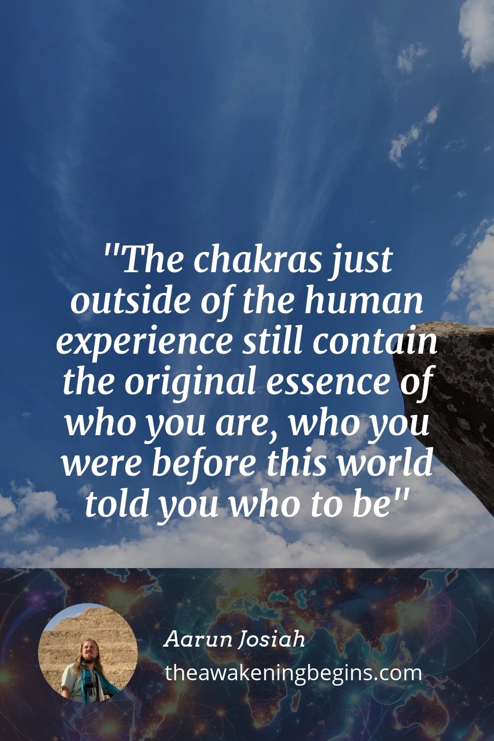 Pinterst Image The chakras just outside of the human experience still contain the original essence of who you are, who you were before this world told you who to be