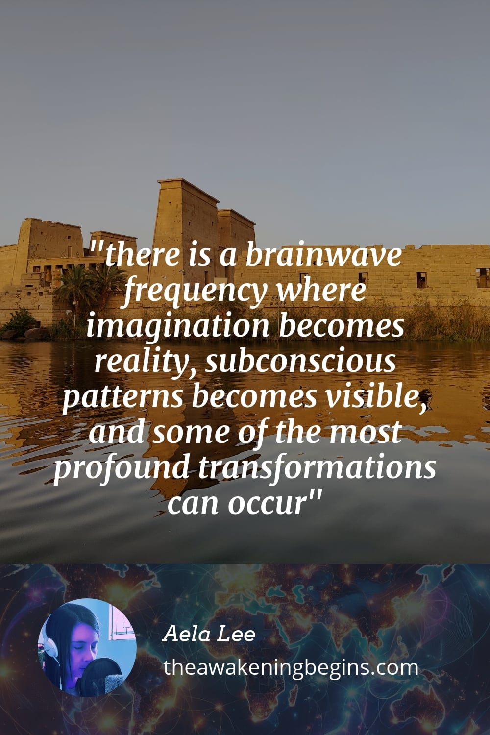 Pinterst Image there is a brainwave frequency where imagination becomes reality, subconscious patterns becomes visible, and some of the most profound transformations can occur