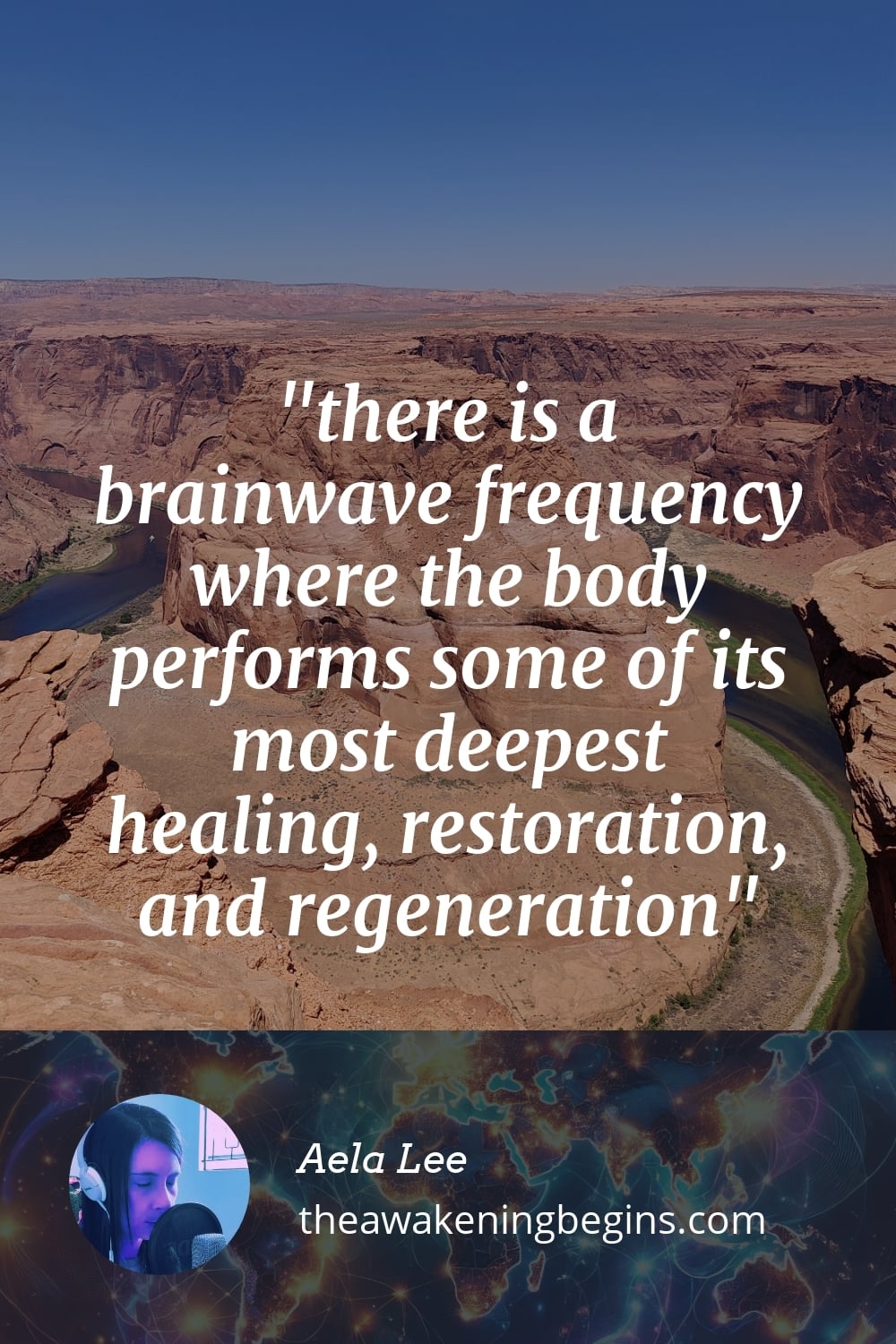 Pinterst Image there is a brainwave frequency where the body performs some of its most deepest healing, restoration, and regeneration