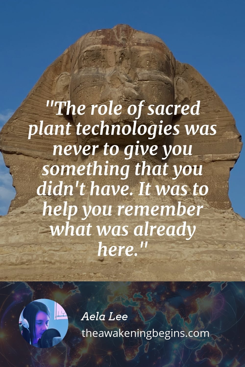 Pinterst Image The role of sacred plant technologies was never to give you something that you didn't have. It was to help you remember what was already here.