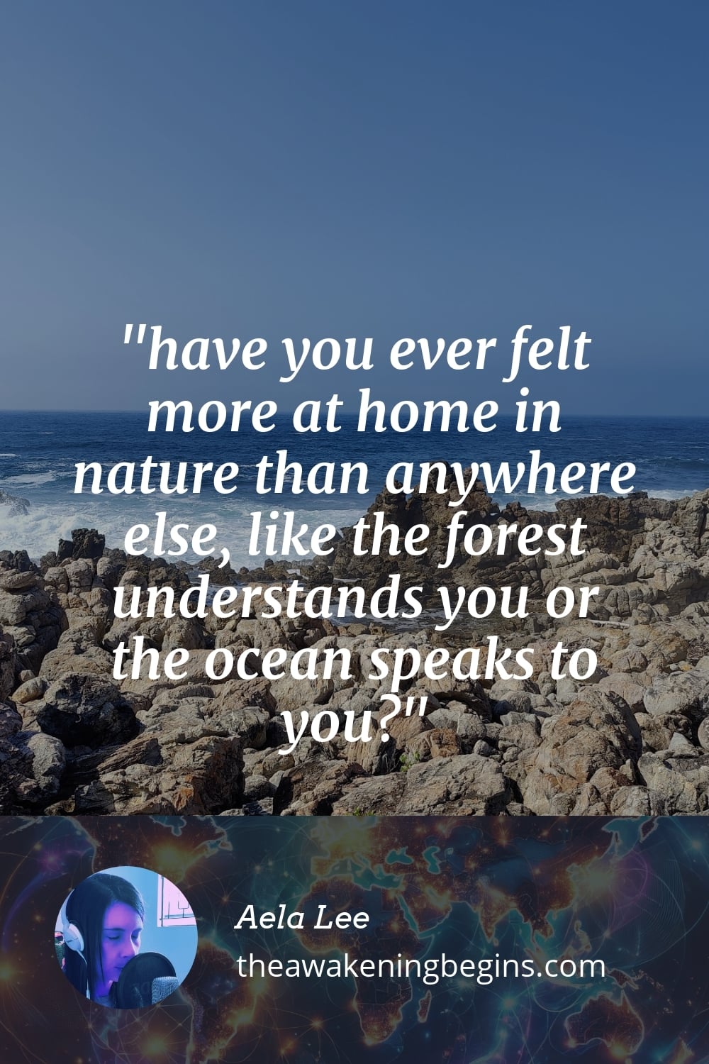 Pinterst Image have you ever felt more at home in nature than anywhere else, like the forest understands you or the ocean speaks to you?