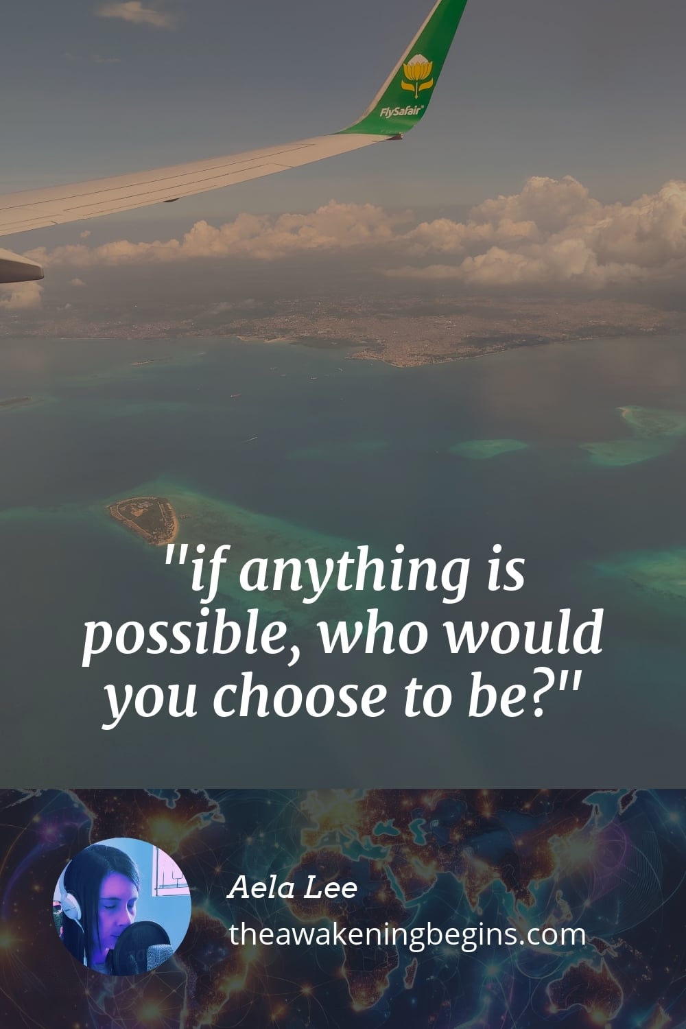 Pinterst Image if anything is possible, who would you choose to be?