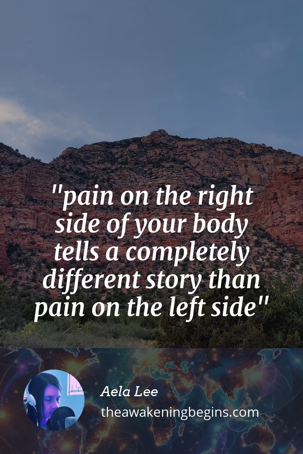 Pinterst Image pain on the right side of your body tells a completely different story than pain on the left side