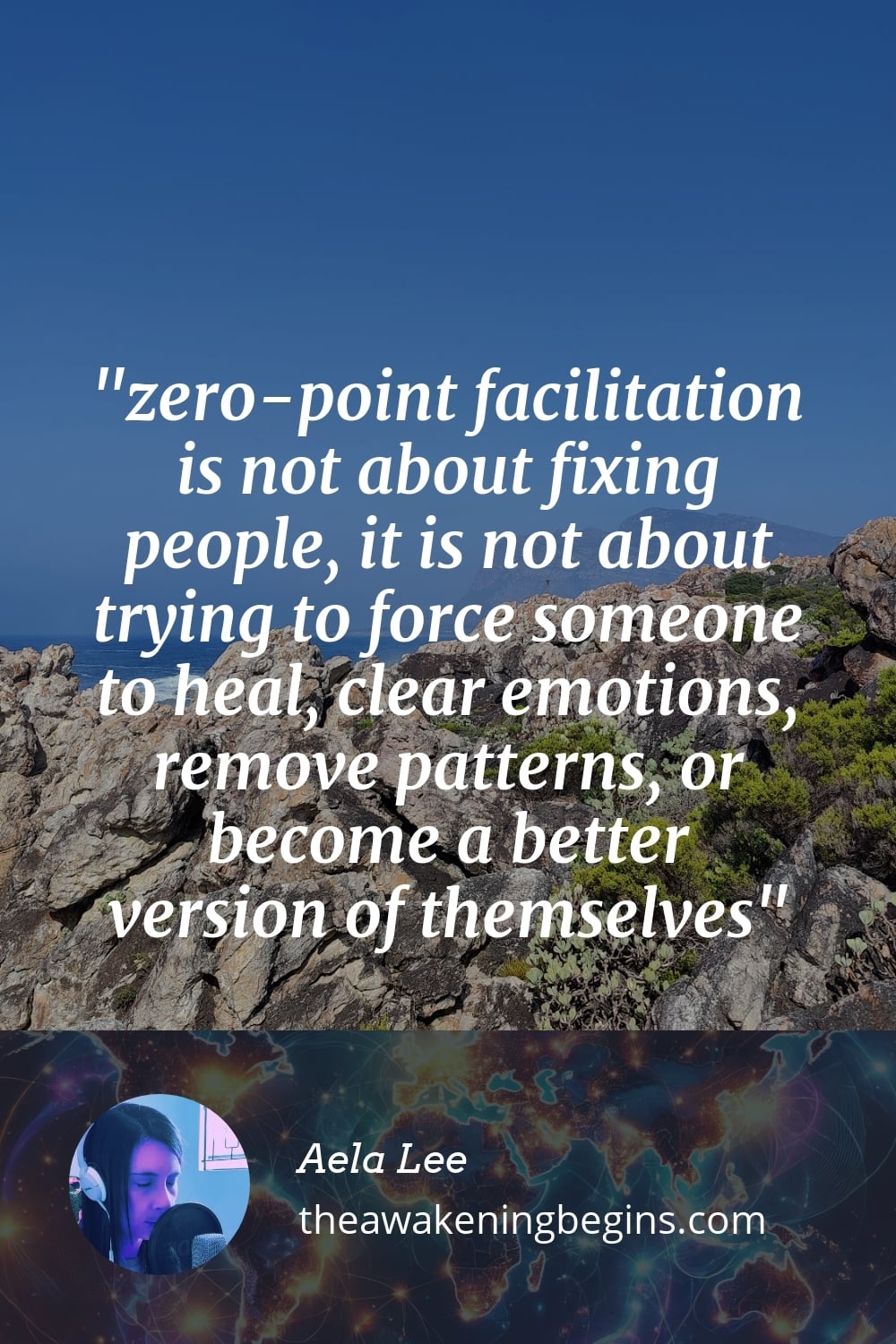 Pinterst Image zero-point facilitation is not about fixing people, it is not about trying to force someone to heal, clear emotions, remove patterns, or become a better version of themselves