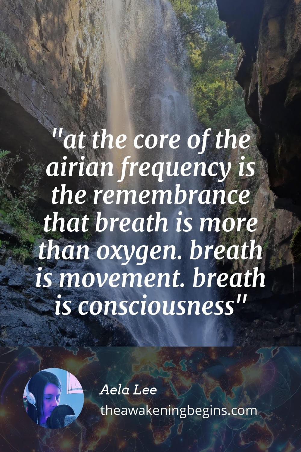 Pinterst Image at the core of the airian frequency is the remembrance that breath is more than oxygen. breath is movement. breath is consciousness