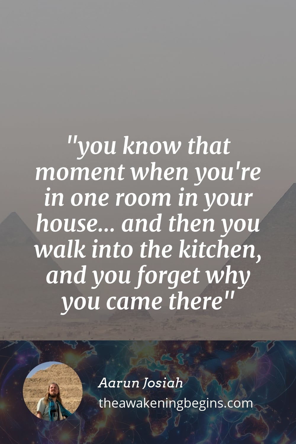 Pinterst Image you know that moment when you're in one room in your house... and then you walk into the kitchen, and you forget why you came there