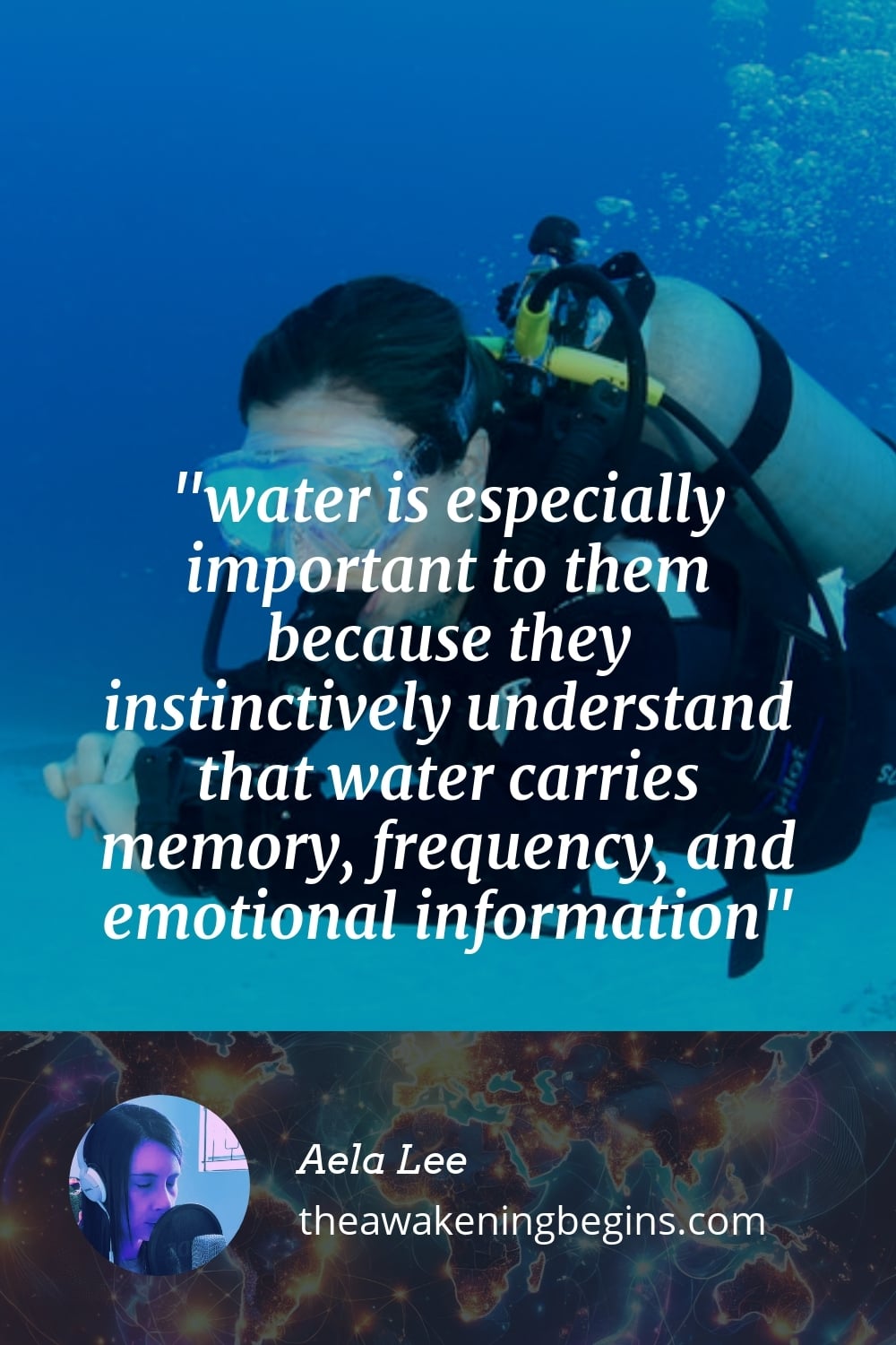 Pinterest Image water is especially important to them because they instinctively understand that water carries memory, frequency, and emotional information