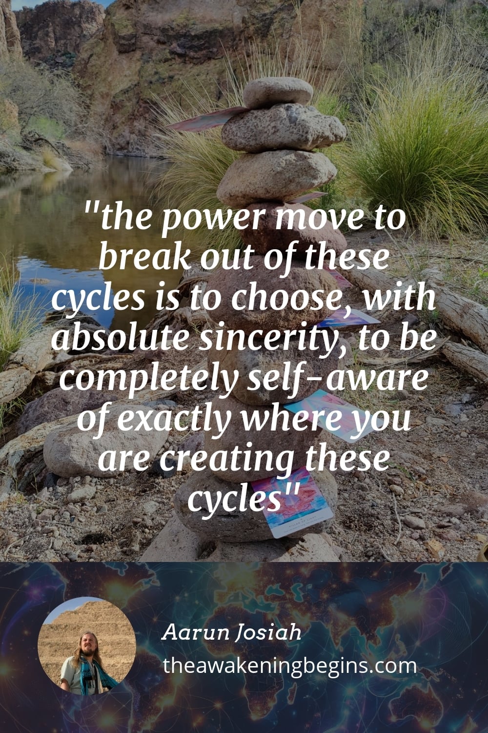 Pinterest Image the power move to break out of these cycles is to choose, with absolute sincerity, to be completely self-aware of exactly where you are creating these cycles