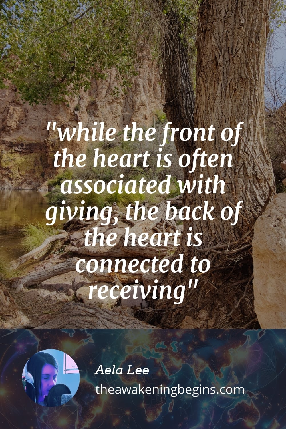 Pinterest Image while the front of the heart is often associated with giving, the back of the heart is connected to receiving