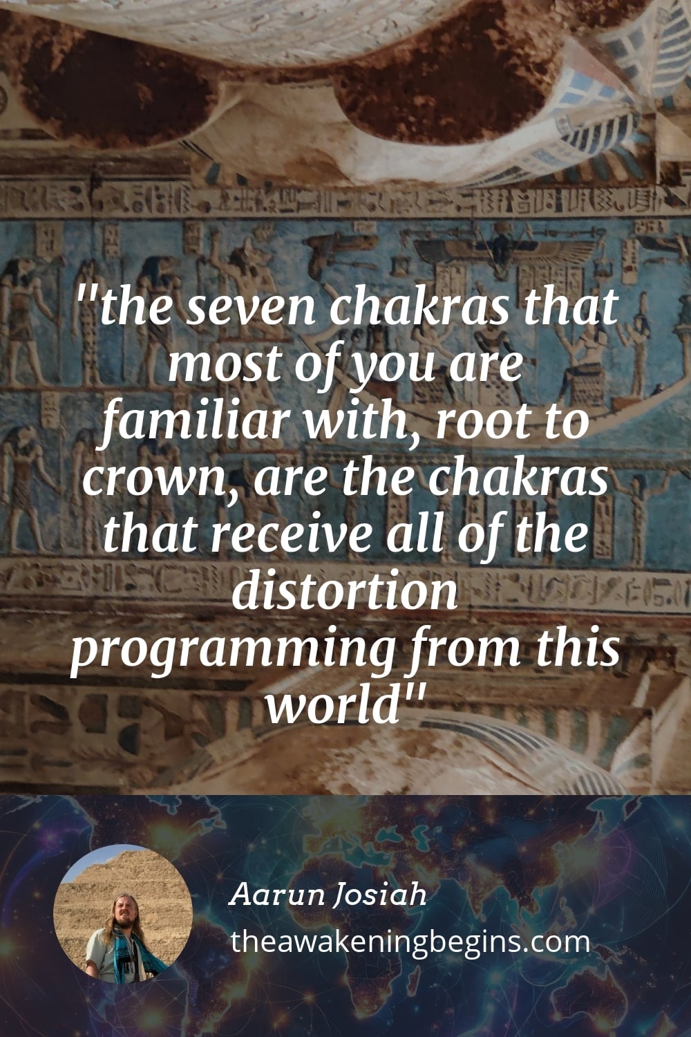 Pinterest Image the seven chakras that most of you are familiar with, root to crown, are the chakras that receive all of the distortion programming from this world