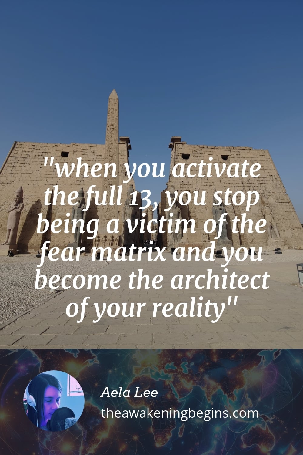 Pinterest Image when you activate the full 13, you stop being a victim of the fear matrix and you become the architect of your reality
