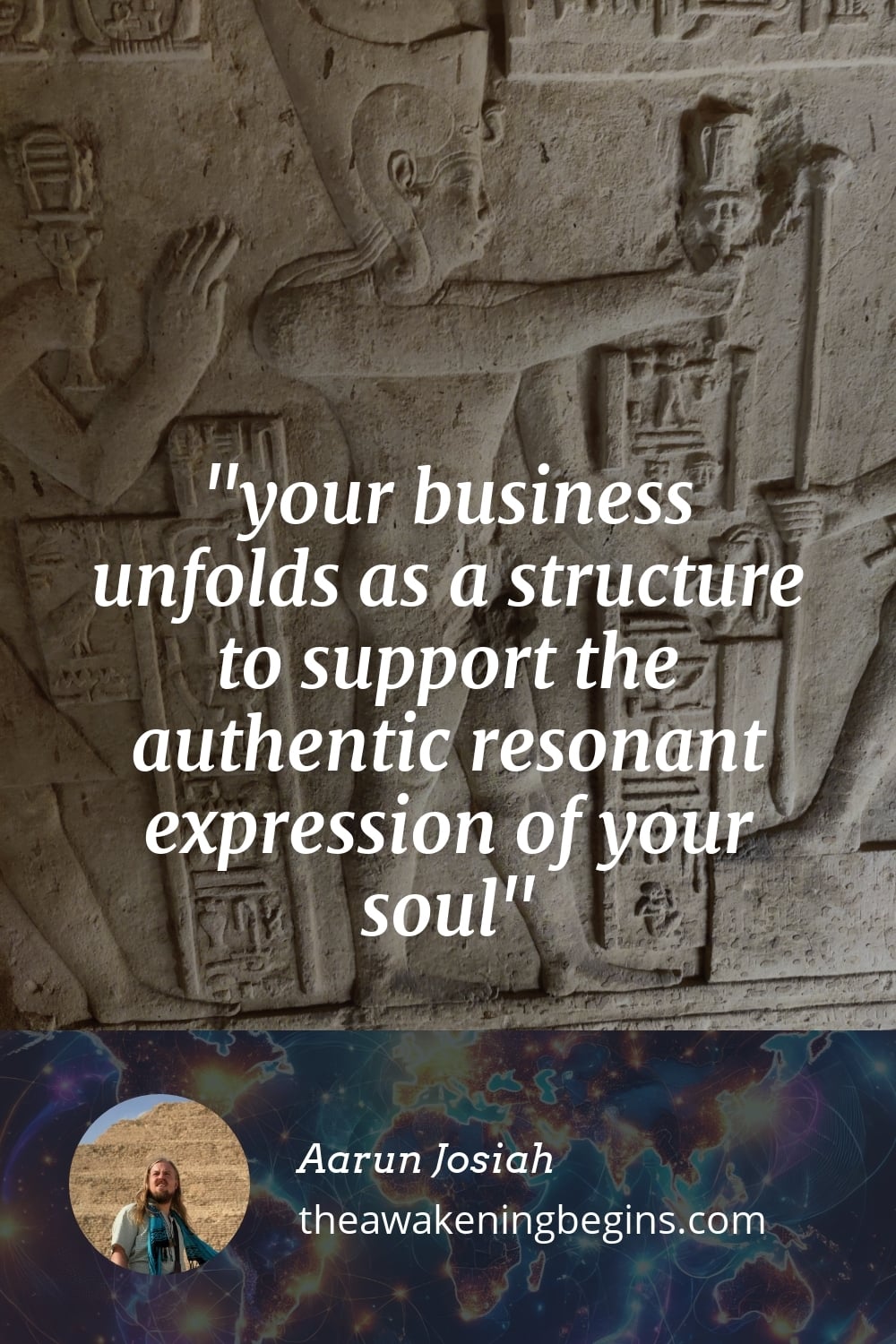 Pinterest Image your business unfolds as a structure to support the authentic resonant expression of your soul