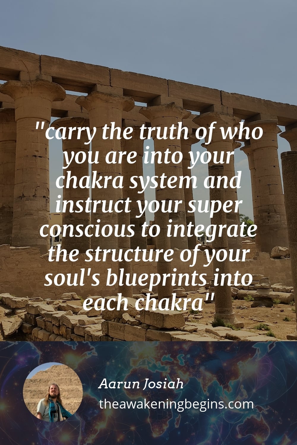 Pinterest Image carry the truth of who you are into your chakra system and instruct your super conscious to integrate the structure of your soul's blueprints into each chakra