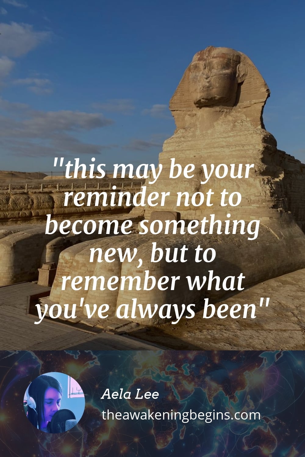 Pinterest Image this may be your reminder not to become something new, but to remember what you've always been