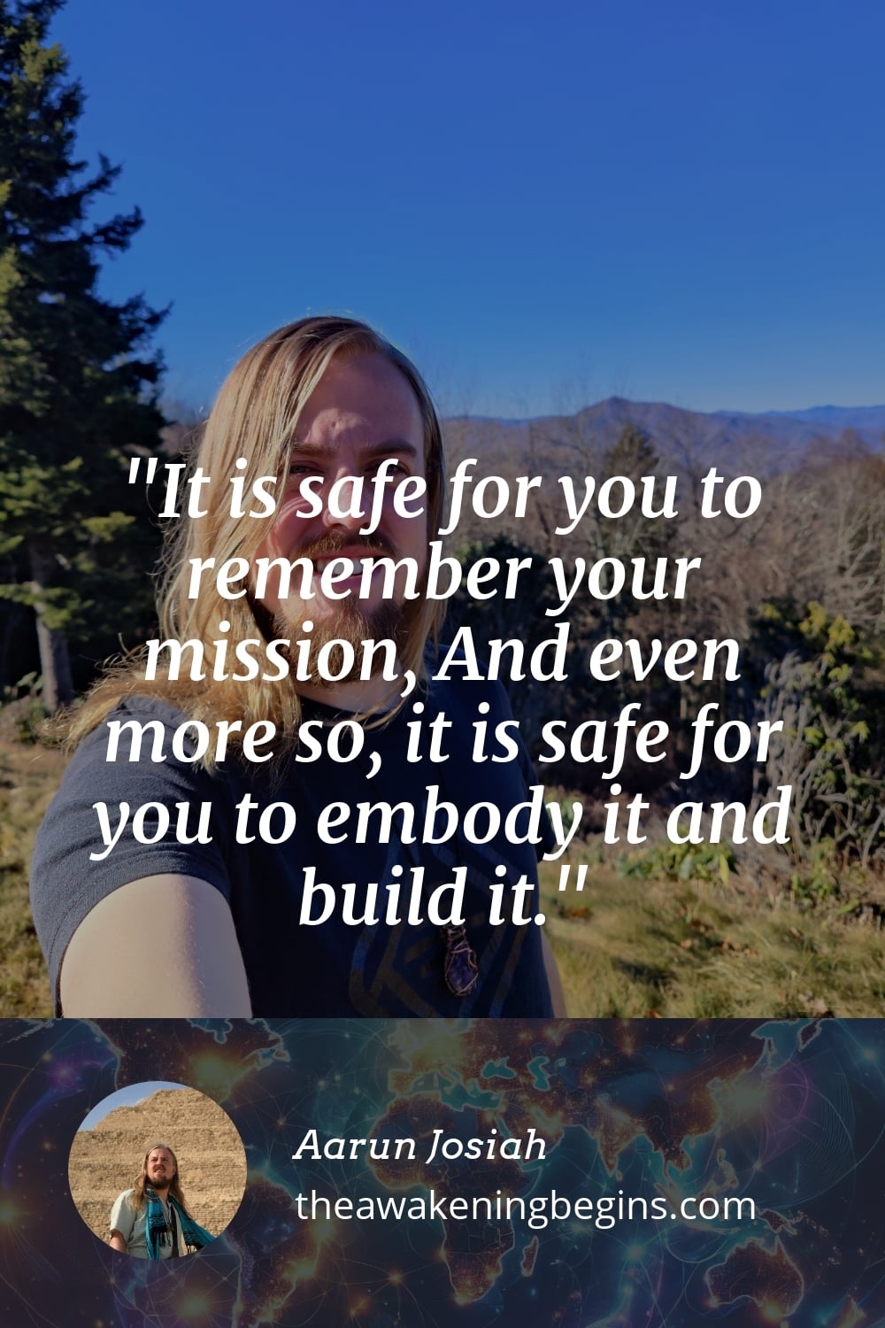 Pinterest Image It is safe for you to remember your mission, And even more so, it is safe for you to embody it and build it.