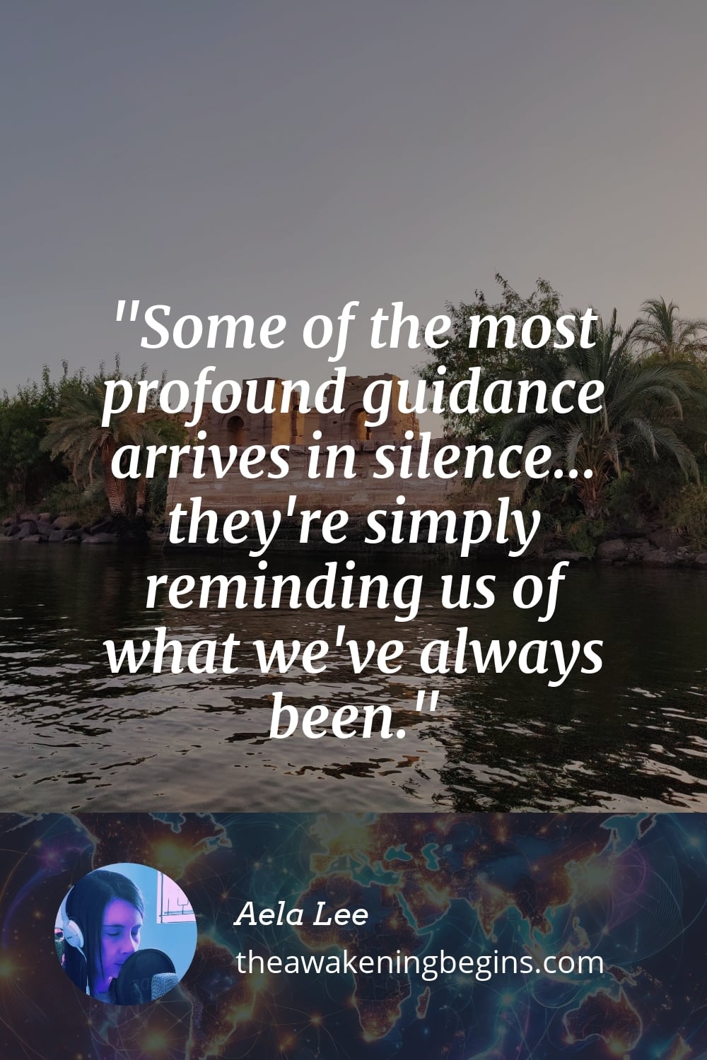 Pinterest Image Some of the most profound guidance arrives in silence... they're simply reminding us of what we've always been.