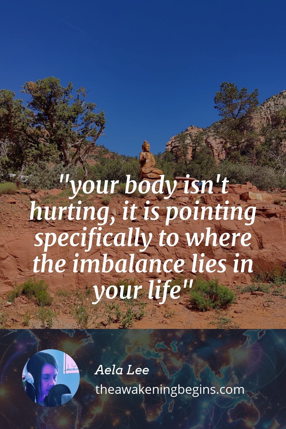 Pinterest Image your body isn't hurting, it is pointing specifically to where the imbalance lies in your life