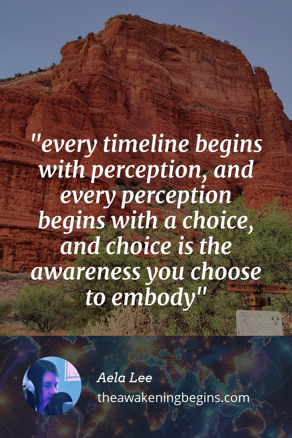 Pinterest Image every timeline begins with perception, and every perception begins with a choice, and choice is the awareness you choose to embody