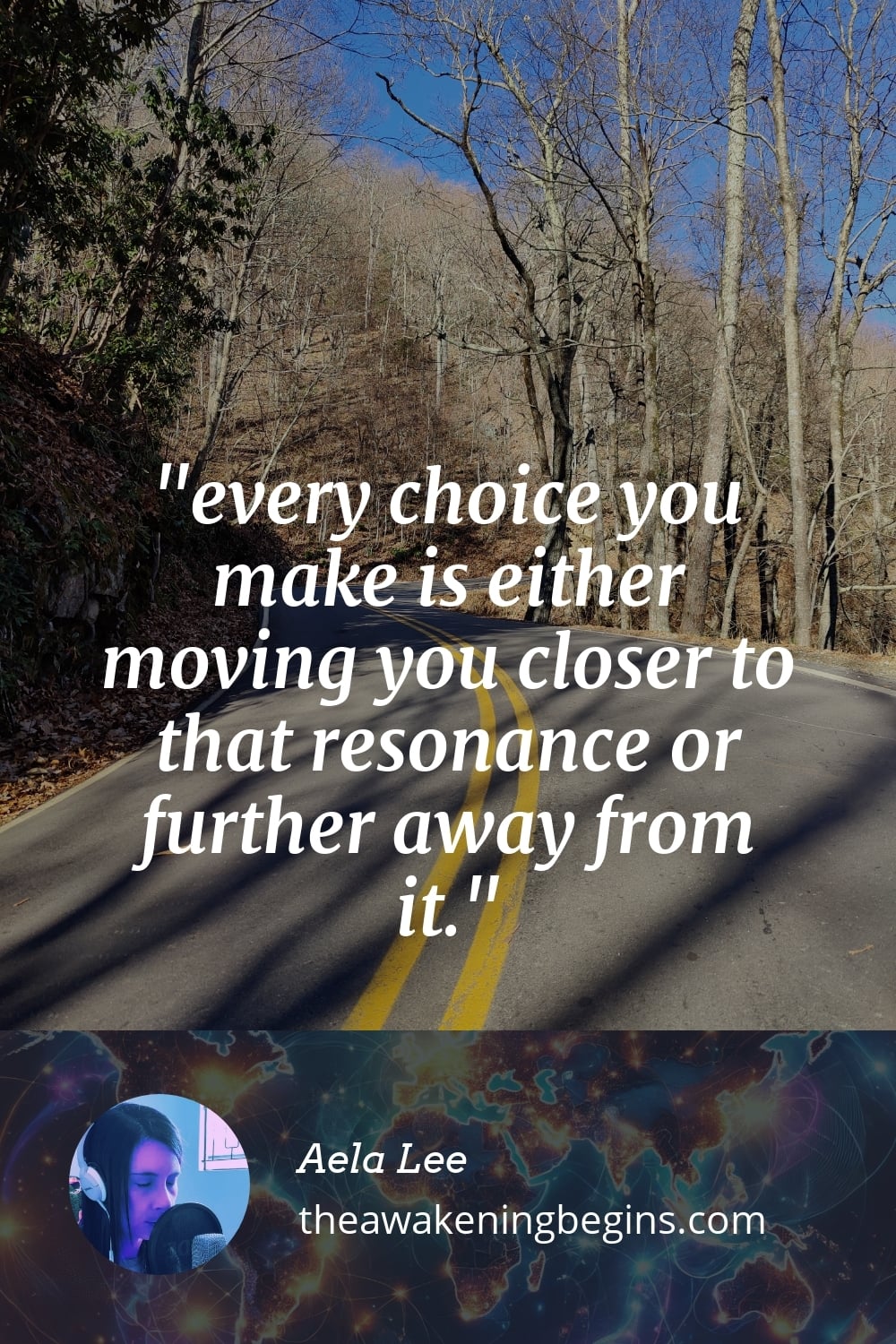 Pinterest Image every choice you make is either moving you closer to that resonance or further away from it.