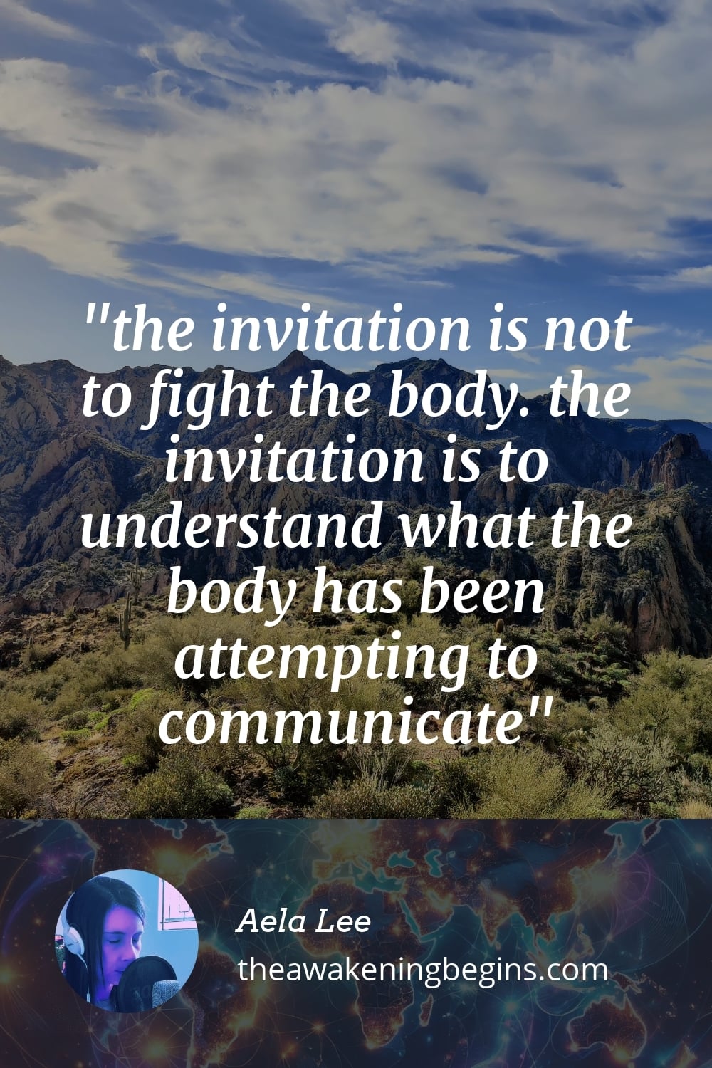 Pinterest Image the invitation is not to fight the body. the invitation is to understand what the body has been attempting to communicate