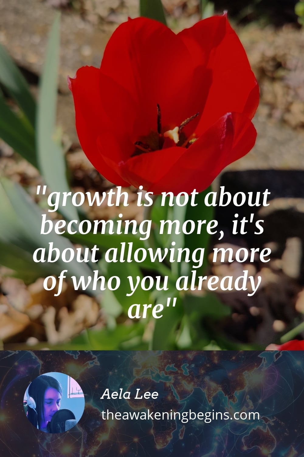 Pinterest Image growth is not about becoming more, it's about allowing more of who you already are