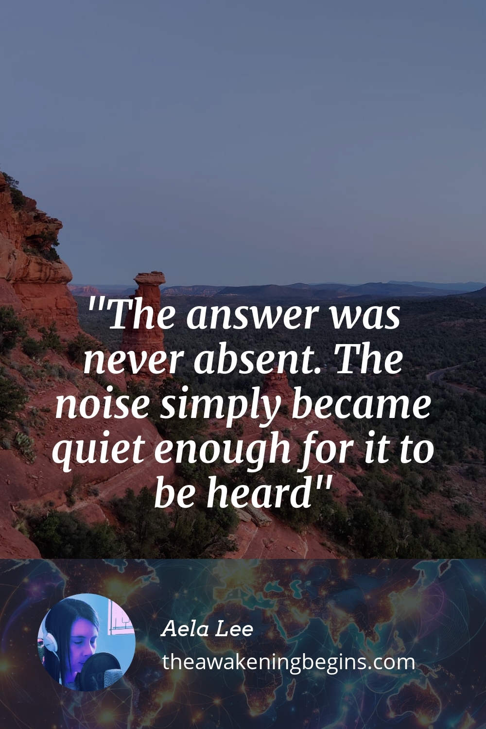 The answer was never absent. The noise simply became quiet enough for it to be heard