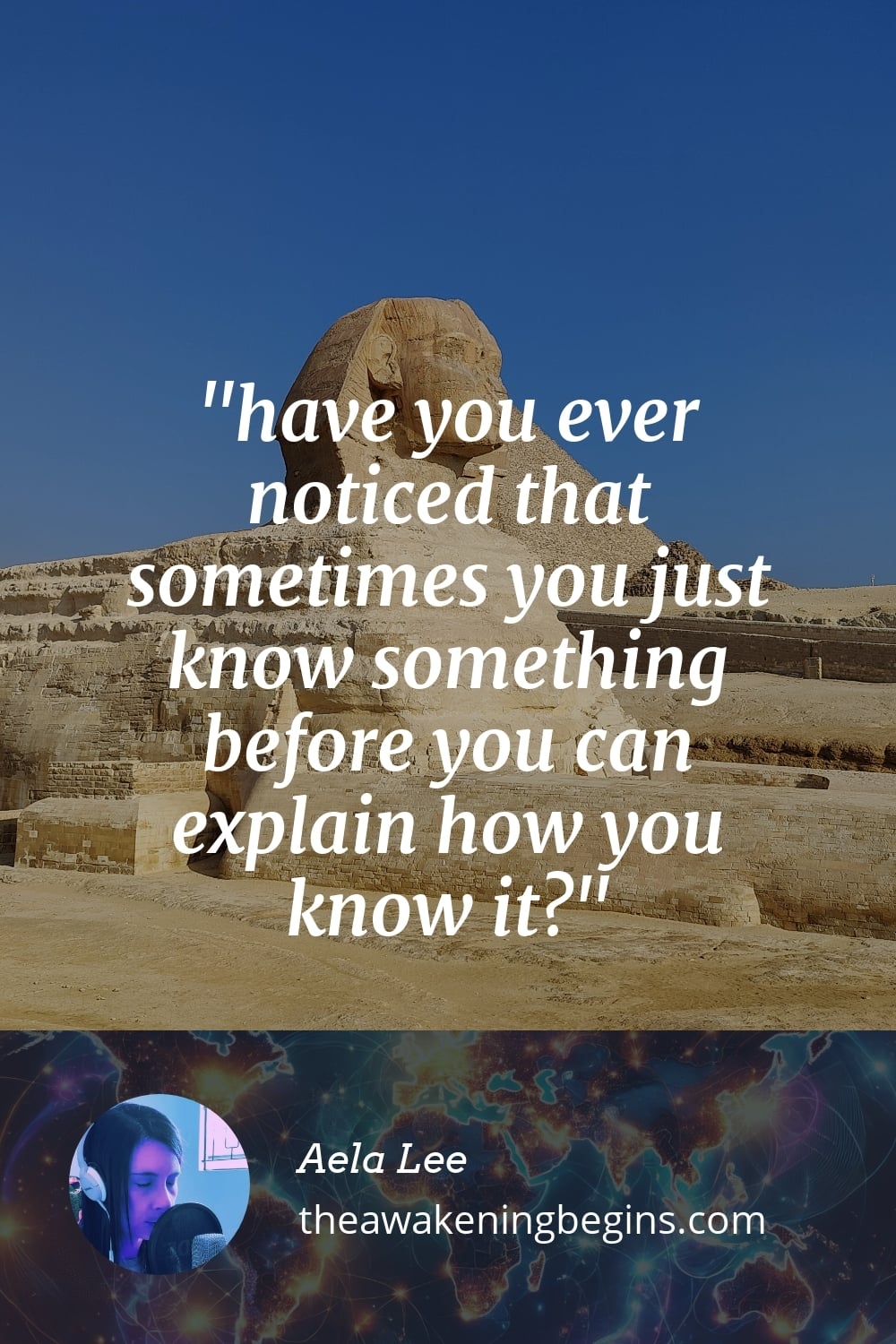 Pinterst Image have you ever noticed that sometimes you just know something before you can explain how you know it?