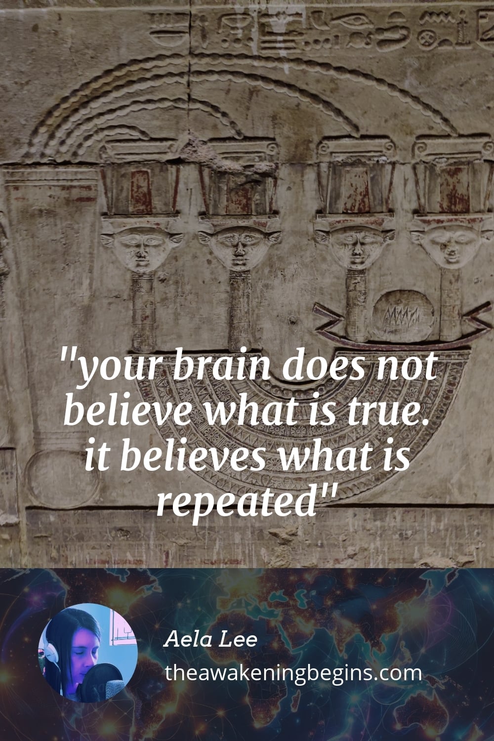 Pinterest Image your brain does not believe what is true. it believes what is repeated