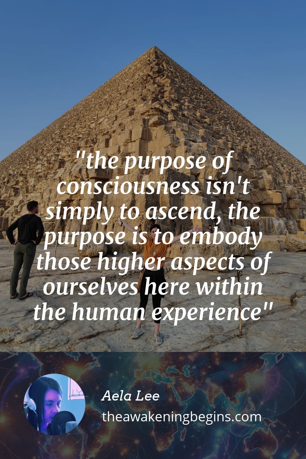 Pinterest Image the purpose of consciousness isn't simply to ascend, the purpose is to embody those higher aspects of ourselves here within the human experience