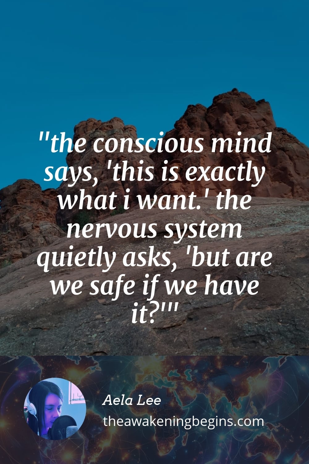 Pinterest Image the conscious mind says, 'this is exactly what i want.' the nervous system quietly asks, 'but are we safe if we have it?'