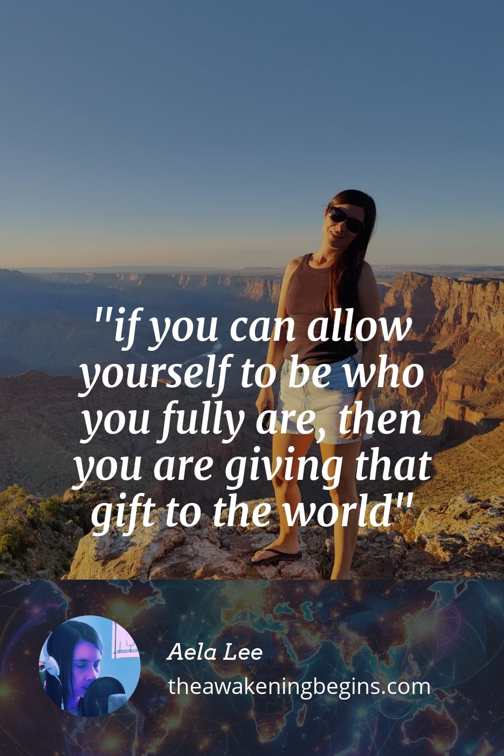 Pinterest Image if you can allow yourself to be who you fully are, then you are giving that gift to the world