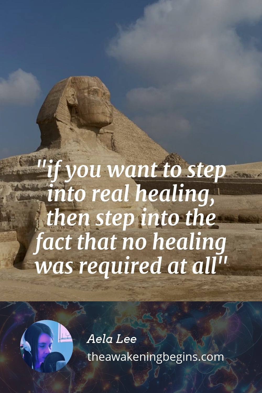 Pinterest Image if you want to step into real healing, then step into the fact that no healing was required at all