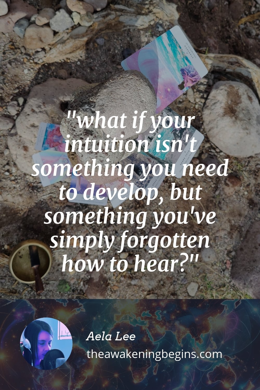 Pinterest Image what if your intuition isn't something you need to develop, but something you've simply forgotten how to hear?