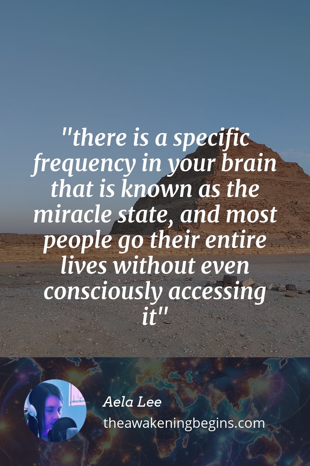 Pinterst Image there is a specific frequency in your brain that is known as the miracle state, and most people go their entire lives without even consciously accessing it