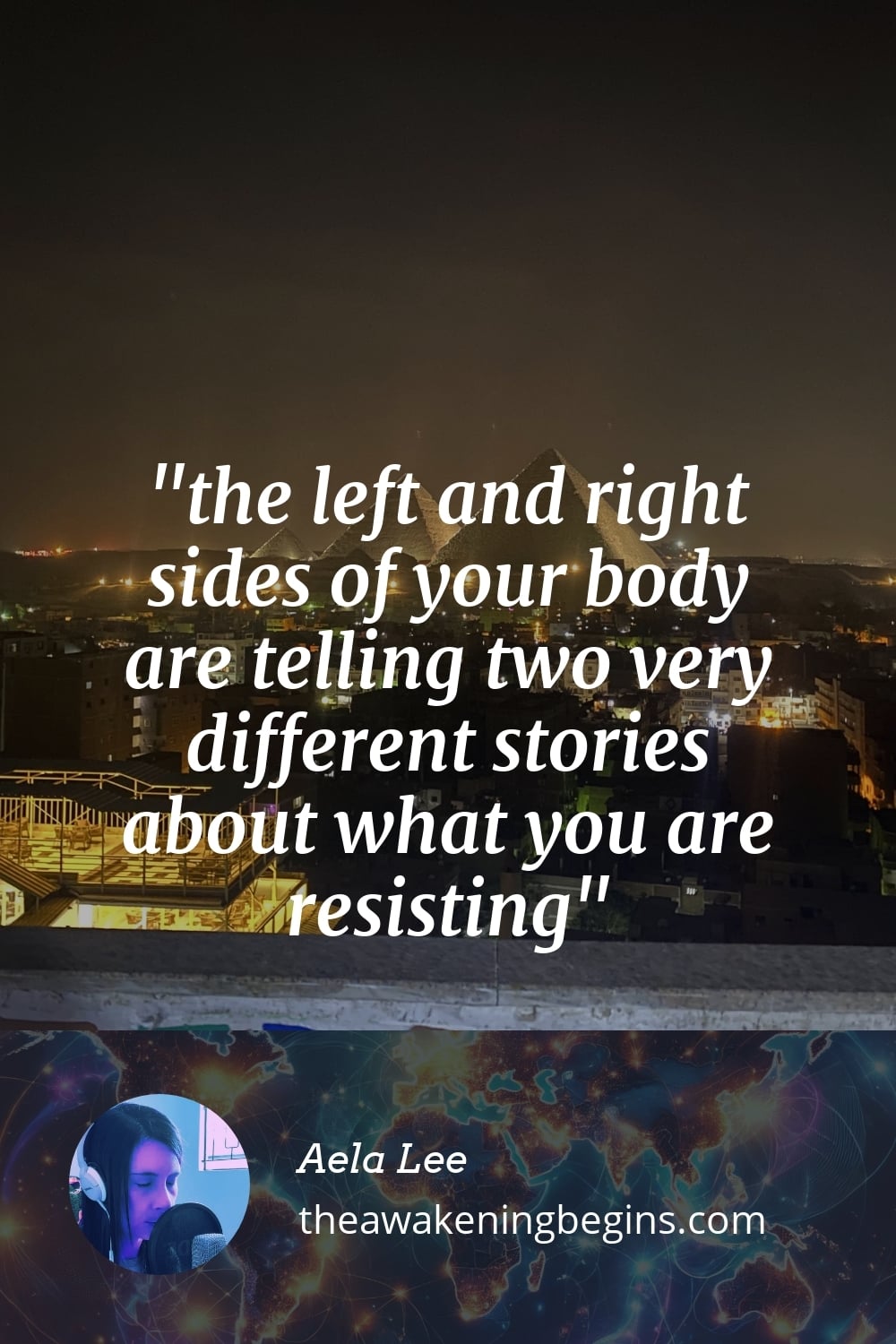 Pinterst Image the left and right sides of your body are telling two very different stories about what you are resisting