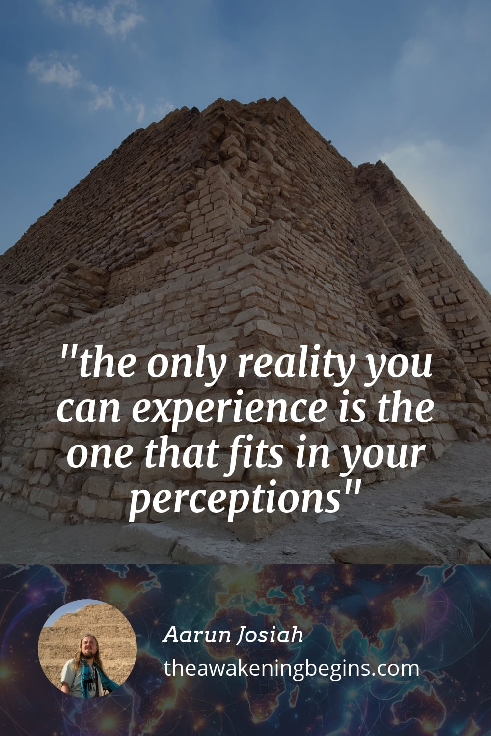Pinterst Image the only reality you can experience is the one that fits in your perceptions