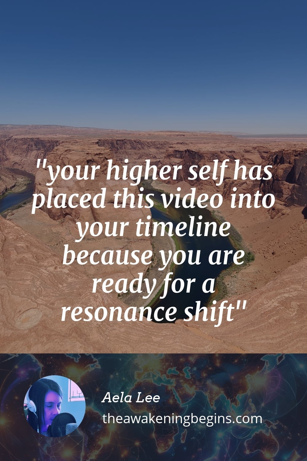 Pinterst Image your higher self has placed this video into your timeline because you are ready for a resonance shift
