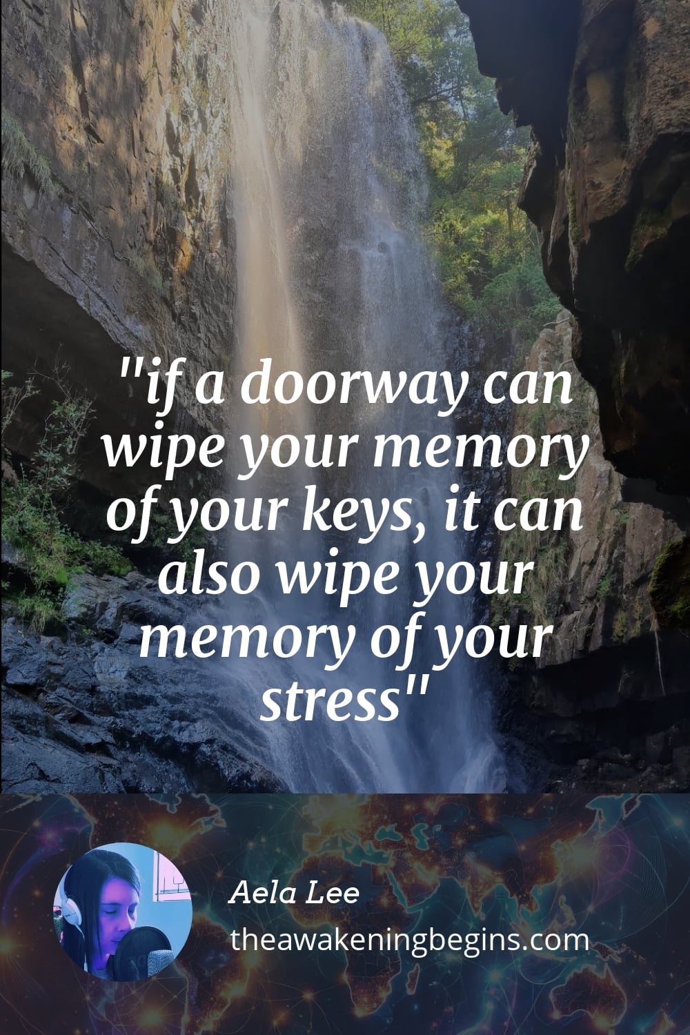 Pinterst Image if a doorway can wipe your memory of your keys, it can also wipe your memory of your stress