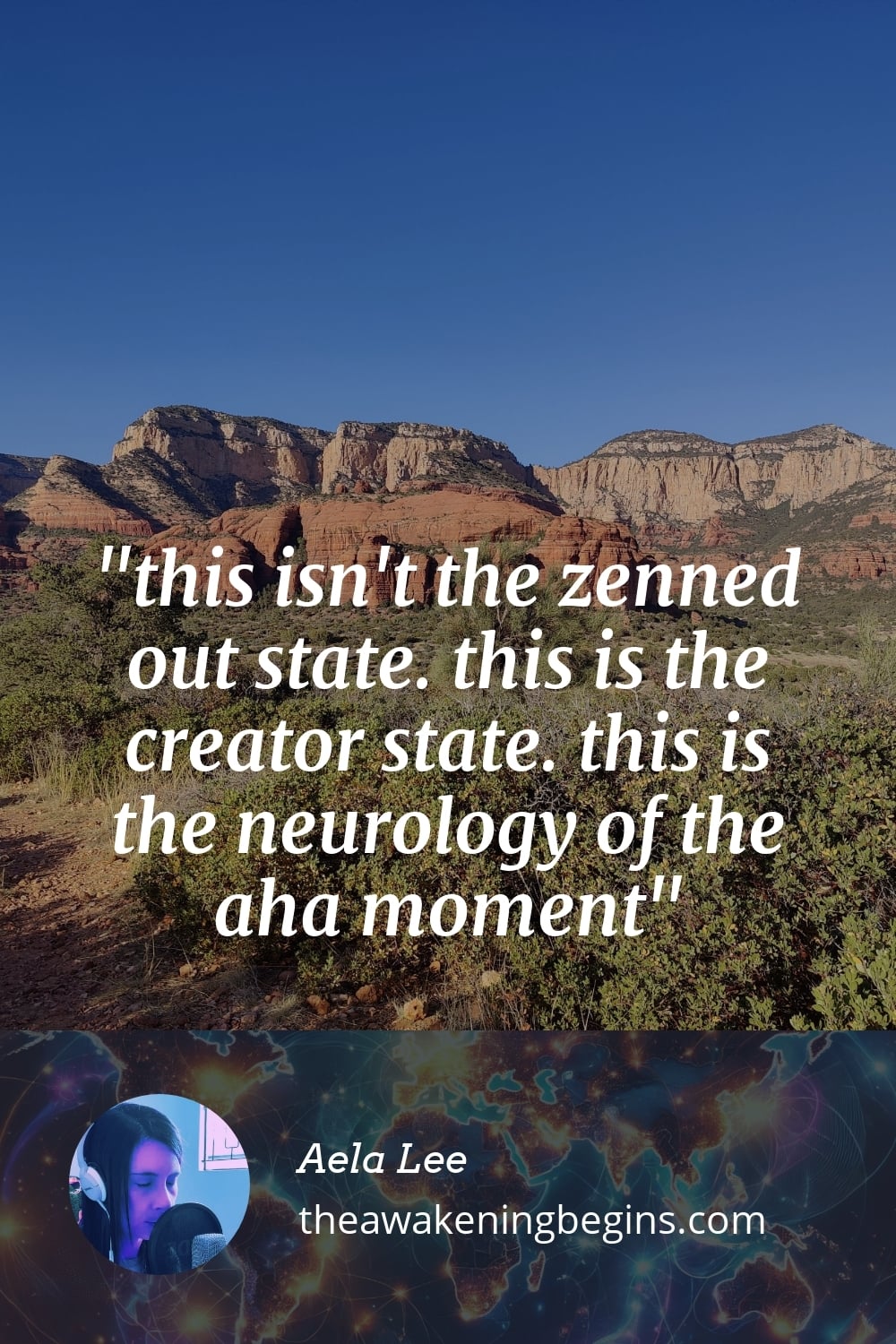 Pinterst Image this isn't the zenned out state. this is the creator state. this is the neurology of the aha moment